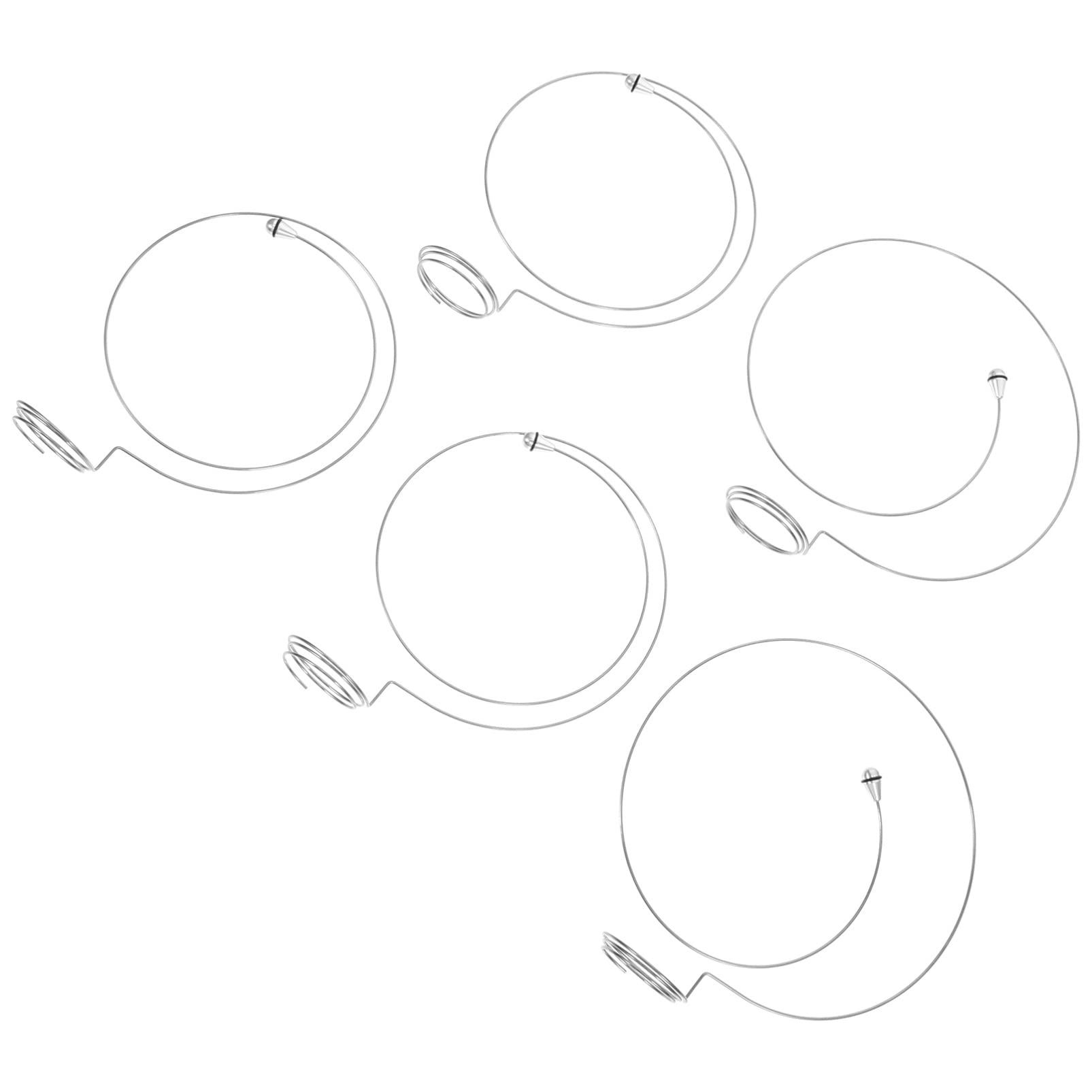 5 Pcs Metal Wire Eye Loupe Watchmakers Jewellers Eyeglass Holder Band Headspring Attachment Magnifier Loupe for Watch Repair Tools
