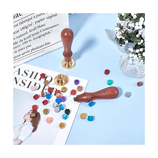 CRASPIRE Sello de Cera Personalizado Diseño de Logotipo Personalizado Sello de Cera de Sellado Personalizado Sello de… - Imagen 5