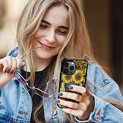 Dahaoguo Iphone 14 Pro Case,Sunflower Owl Pattern Iphone 14 Pro Cases [Anti-Scratch] Soft Tpu Shockproof Military Grade Case For Iphone 14 Pro（6.1Inch）-2022 Sunflower Owl #TOP4