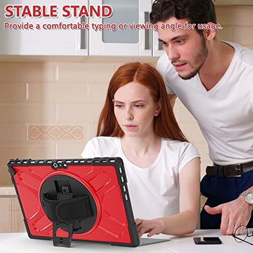 Coque Surface Pro antichoc rouge protégeant votre écran des chutes et compatible avec Type Cover - 7