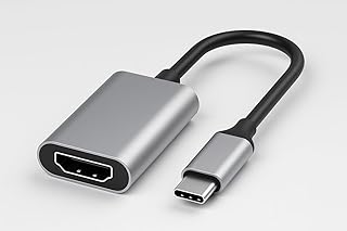 RIMZAR USB C to HDMI Adapter 4K/30Hz, Aluminum Type C to HDMI Male to Female Converter, Compatible with Thunderbolt 4/3, iMac, MacBook Pro, iPad Mini/Air, XPS 17/15, PS5, iPhone 15/15 Pro/Pro MAX