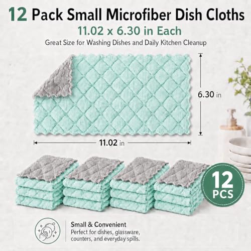 kimteny 12 Pack Dish Cloths for Washing Dishes