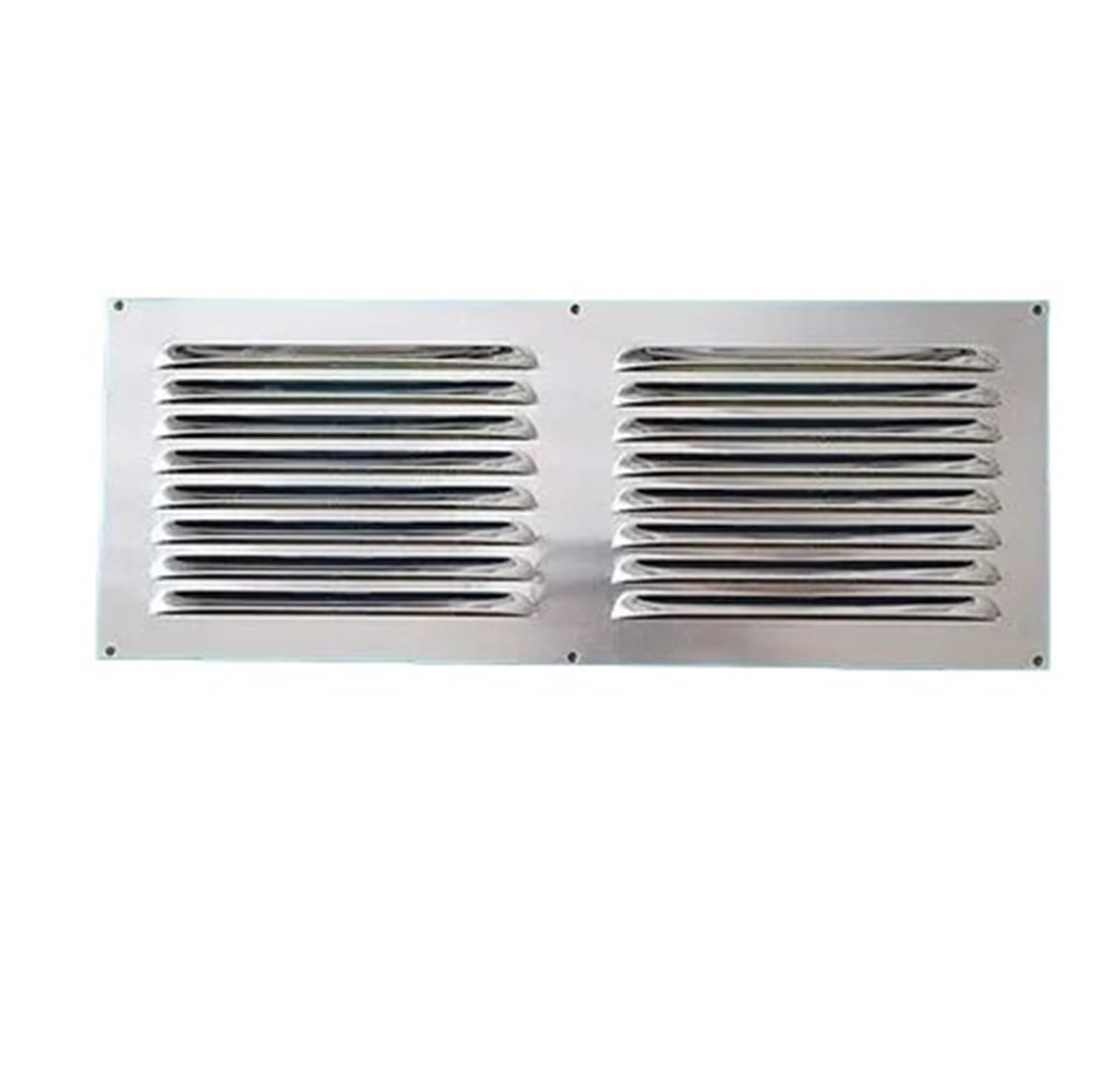 Ventilation Grilles Aluminum Air Vent Ventilator Grille Undereave Under Eave Louvers Stainless Steel Copper Rain(W500H200mm AL)