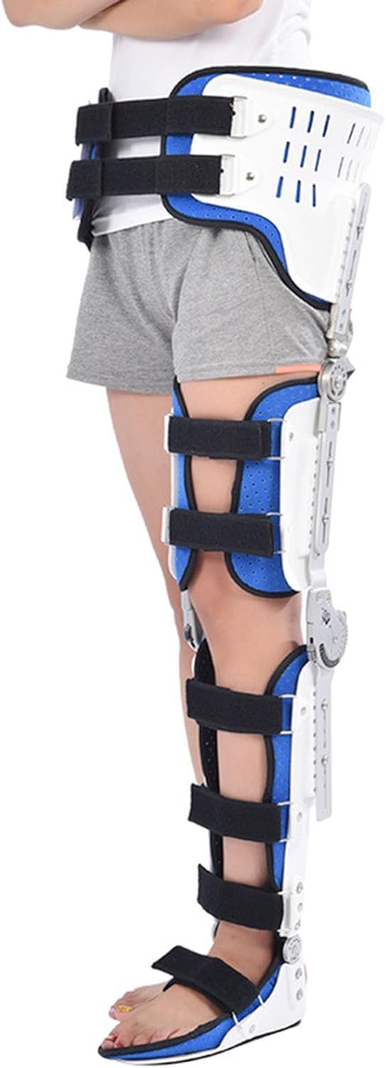 NGDFGR Orthopedic Hip Brace Hinged Adjustable Hip Knee Ankle Foot Orthosis Braces, With Walking Boots For Hip Fracture Rehabilitation Equipment,Left
