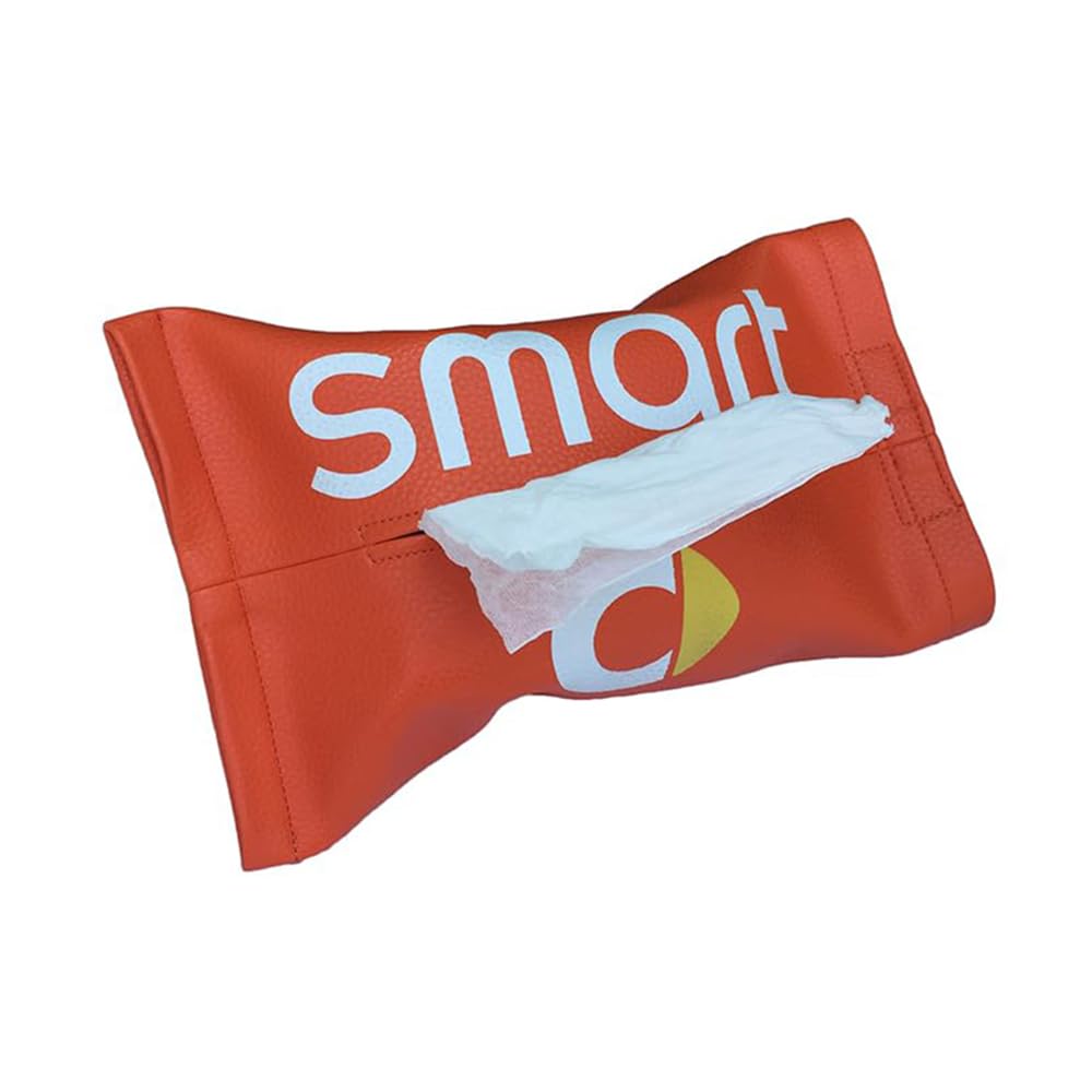 Boîte à mouchoirs voiture pour Smart : fini le désordre avec ce porte-serviette orange