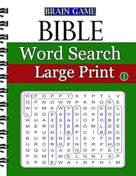 Paperback Bible Word Search Large Print 1: Over 200 Cleverly Hidden Puzzles in Large Print Book