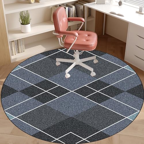 Tapis de chaise de bureau rond 120 cm pour moquette et sol dur