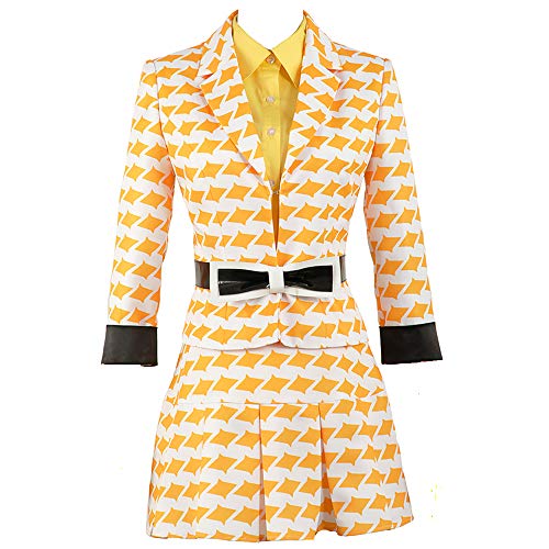 Cos-Love Heathers The Musical Rock McNamara Stage School Uniform Dress Women Cosplay Halloween Costume Outfit Yellow