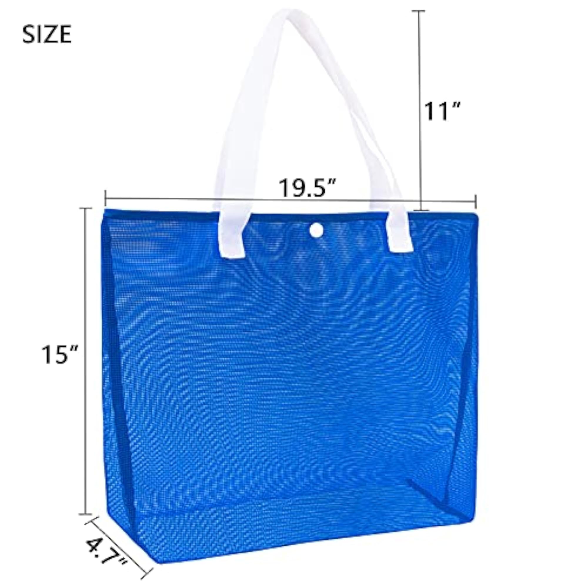 Large Lightweight Simple Mesh Beach Tote Bag, Reusable