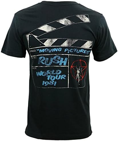 Cyberteez Camiseta Rush Moving Pictures 1981 Tour, Preto, P