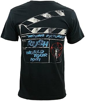 Cyberteez Camiseta Rush Moving Pictures 1981 Tour, Preto, G