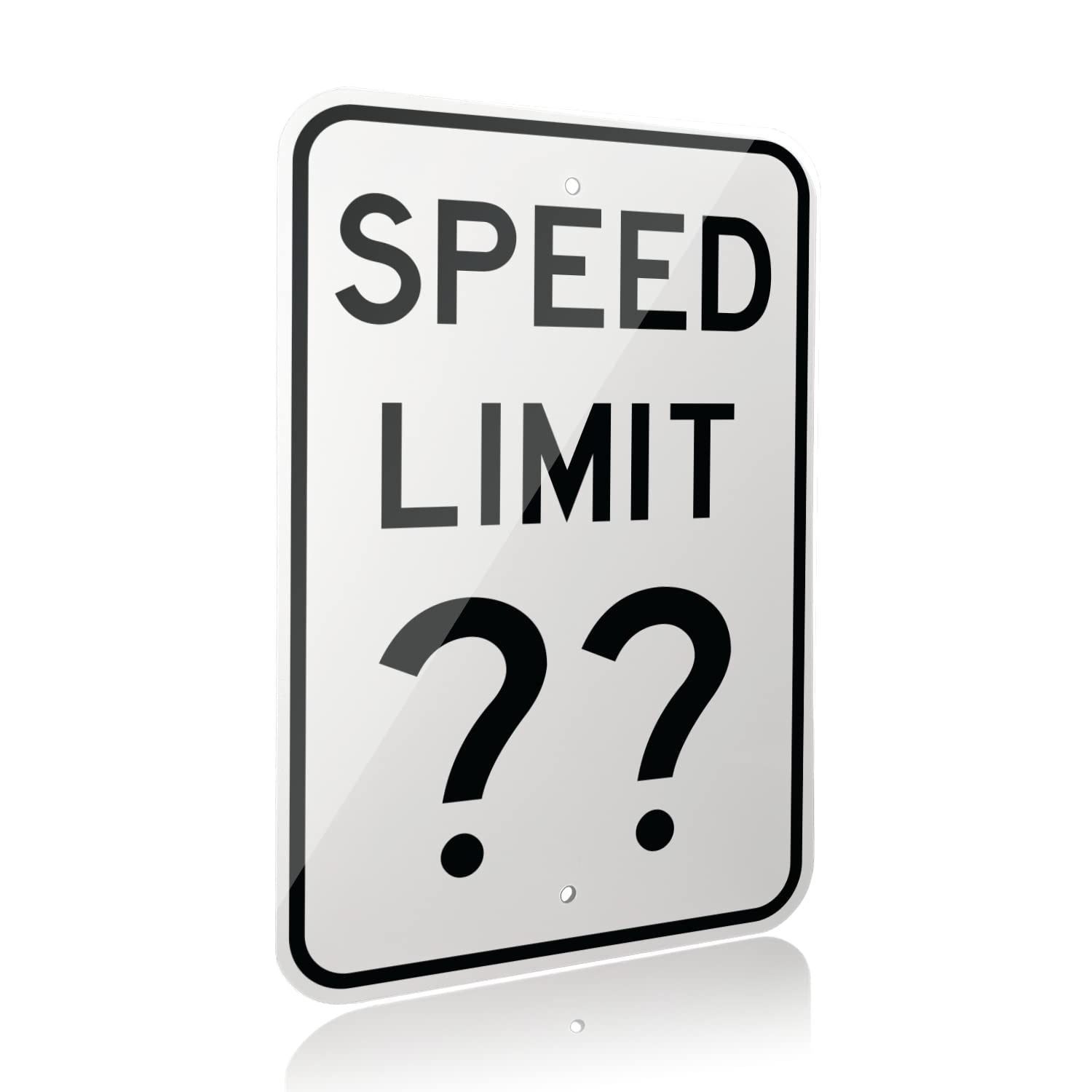 VSE | Custom Metal Speed Limit Signs 12x18 Inch | .040 Inch Thick | Personalize with a Variety of Background and Text Colors | Rounded Corners (2 Pack)