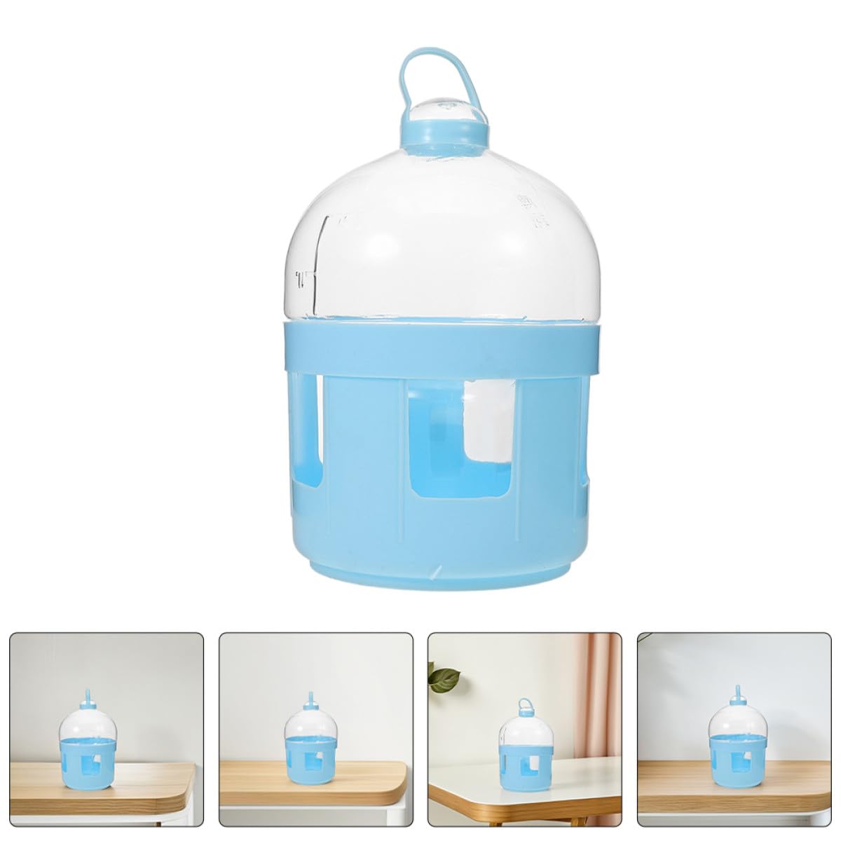 Toyvian Comedero y Bebedero para Palomas 2 Piezas Dispensador de Agua Transparente para Jaulas de Aves Mensajeras y Competición Diseño Conveniente