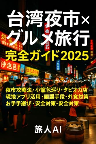 台湾夜市×グルメ旅行完全ガイド2025: 夜市攻略法・小籠包巡り・タピオカ店・現地アプリ活用・交通手段・言語対策・お土産選び・安全対策