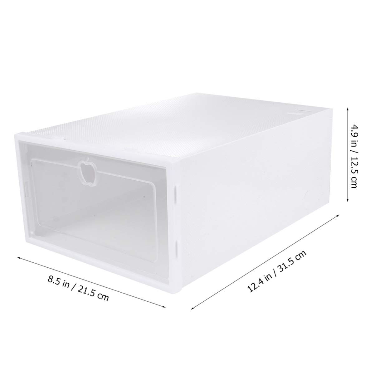 Cabilock Scatole Trasparenti Per Scarpe Impilabili in Plastica Organizer Salvaspazio Con Protezione Antipolvere Contenitore Rigido Per Scarpe Da Ginnastica Tacchi E Stivali Set Da 6