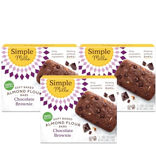Simple Mills Almond Flour Snack Bars (Chocolate Brownie) with Organic