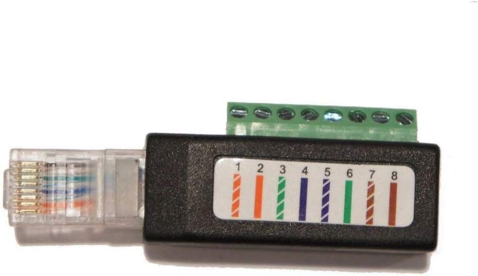 50 Pack RJ45 Male Plug 8 Conductor Terminal for Projects Cat5e Cat DIY 8 Pin Terminal