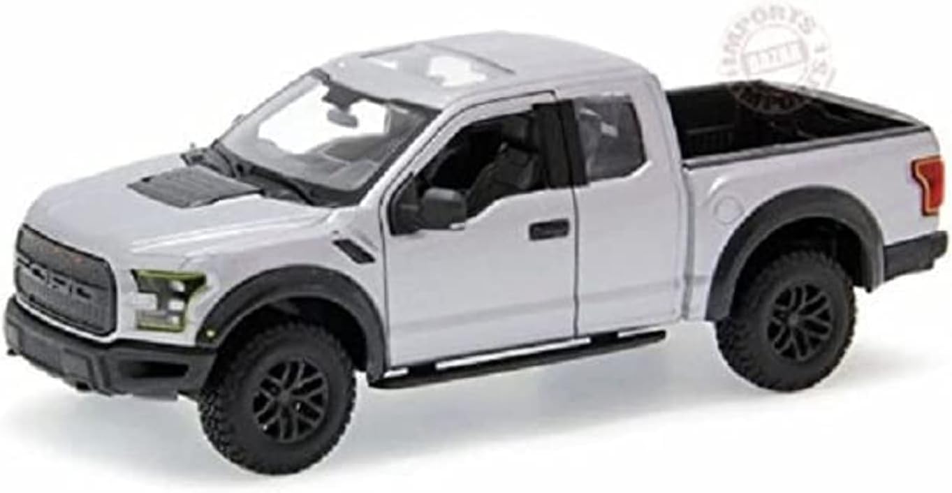 2017 Ford Raptor Pickup Truck Blue Metallic 1/24 Diecast Model Car by Maisto