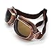 evomosa Motorcycle Goggles Vintage Pilot Goggles Retro Motocross Goggle Outdoor Eyewear Sports Glasses for Half Helmet