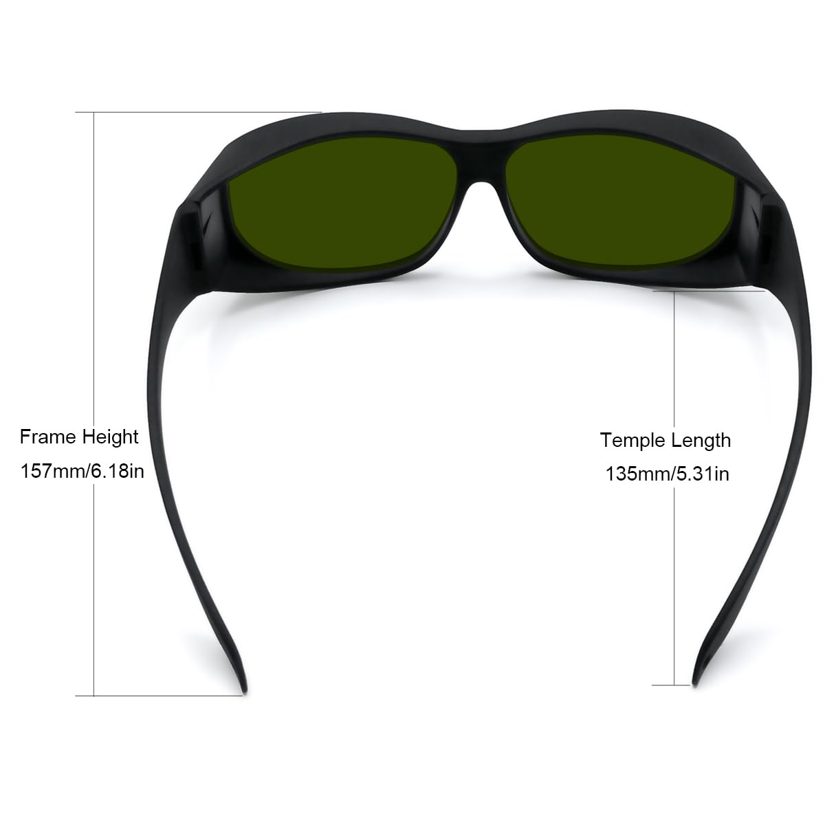 FREEMASCOT Verres IPL 190-2000 nm pour la dégradation des cheveux laser et les opérateurs de cosmétologie laser, protection des yeux