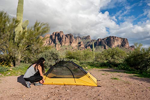 Teton Sports Vista 1 Quick Tent; 1 Person Dome Camping Tent; Easy Instant Setup, Yellow, 80"" X 37"" X 34""" (2001Yl) #TOP5