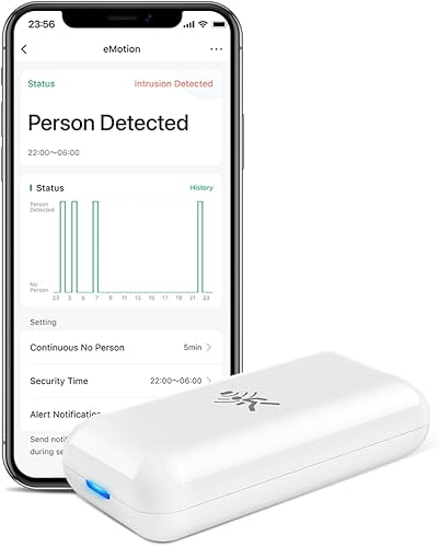 LinknLink Sensor de movimiento de radar Wi-Fi Emotion Detección de presencia humana en tiempo real, compatible con casa inteligente, compatible con