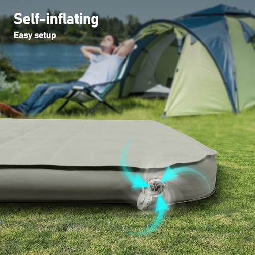 Colchón inflable Topoak 79" x 47" Air & Foam RTT con soplador para Galaxy Light 51" miniatura 7