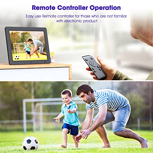 Wifi Digital Photo Frame 15 Inch Electronic Digital Picture Frame With Remote Control Hd Display, Share Photos Videos Via App & Email From Anywhere, Motion Sensor 16Gb Storage, Black, F50 #TOP4