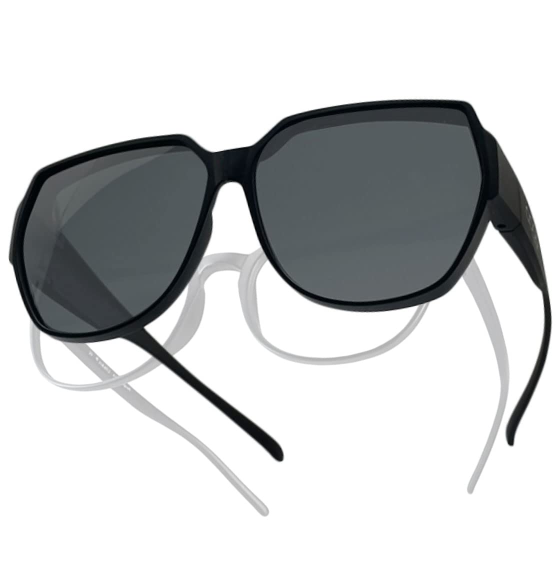 QOOL TIMES Living out your 33 HD Polarized Fit Over XL Sunglasses Large Lightweight for Women men UV Protection Round Shades for Driving Riding