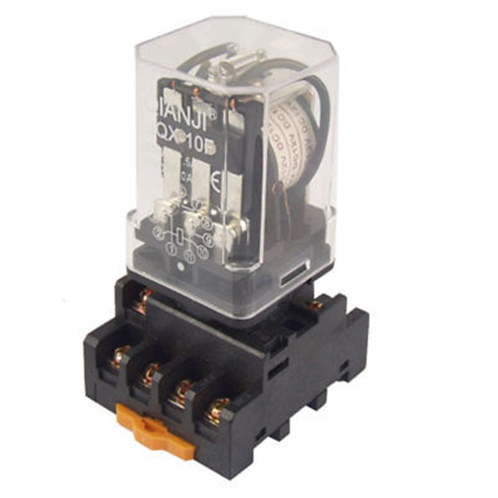 GJZIFGFWQ 10pcs JQX-10F 12V DC Coil General Purpose Relay 3PDT 11 Pin w Socket Base