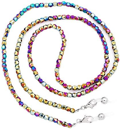 KAI Top Eyeglass Chain Sunglasses Chain Strap Holder Cord Fashion Glass Bead Mask Lanyard Face Mask Chain for Women Men