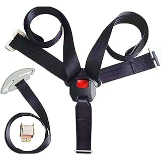 Universal Baby Highchair Stroller Pushchair 5pt 5 Point Safety Harness with Locking Buckle Adjustable Straps