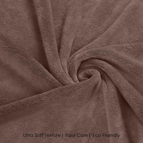 Image of HOUSSE Premium Microfiber Bath Towel - Extra Large 75x150cm Quick Dry Towels for Women Men & Kids | Super Soft Plush 550 GSM | Ultra Absorbent for Home Swimming Sports & Travel (Fossil)