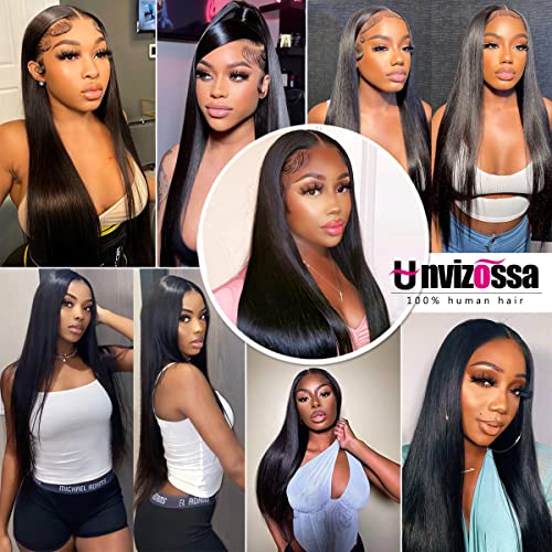 Straight Lace Front Wigs Human Hair 13X4 Hd Transparent Lace Front Wigs Glueless Wigs Human Hair Pre Plucked With Baby Hair 180% Density Lace Frontal Wigs For Black Women Natural Color (20Inch) #TOP5