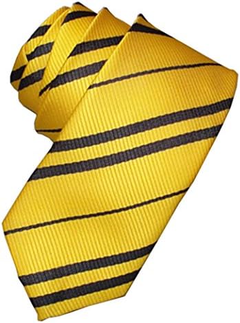 Tie Costume Striped Necktie Halloween Cosplay Party Supplies Accessories for Kids and Adults (Yellow)