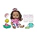 Baby Alive Fruity Sips Doll, Lemon, Toys for 3 Year Old Girls, 12-inch Baby Doll Set, Drinks & Wets, Pretend Juicer, Kids 3 and Up, Brown Hair