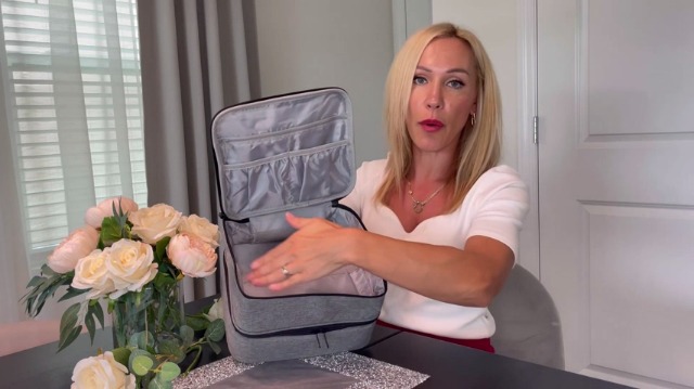 Yuehuamech Nagellack-Organizer Tasche Für 30 Flaschen – Mit Separatem Fach Für Nagellampe & Werkzeuge, Grau