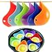 Produktbild Eierpochierbecher - Kochen perfekt pochierte Eier bunte extra dicke Silikon Eierpochier Formen-Set von 6 (Farbe zufällig)