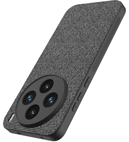 Image of Kapa Soft Full Fabric Protective Back Case Cover for Vivo X200T 5G | Shockproof Slim Hard Anti Slip Back Case (Black)