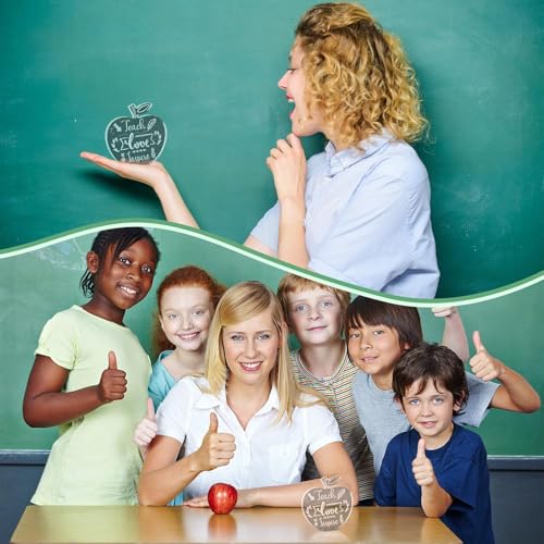 Image of Apple Shape Teacher Appreciation Gifts for Women /Men Christmas Thank You Gift for Teacher, Teachers Day Gift - Desk Decor and Paperweight Supplies