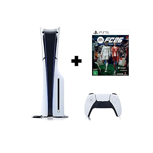 Console PS5 c/Drive Slim 1 TB c/ 1 Controle + EA FC 26