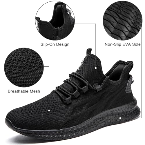 Running Shoes for Men Tennis Mens Sneakers Gym Workout Lightweight Walking Casual Athletic Slip On Shoes3