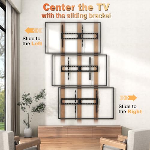 PUTORSEN Heavy Duty 275lbs Capacity Slim Fixed TV Wall Mount for 37"-140" TVs (1200x800 VESA) - image 7