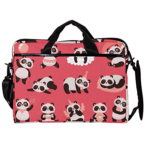 Bolso bandolera Panda Happy Day - Funda maletín para ordenador portátil de 14 a 15,4"