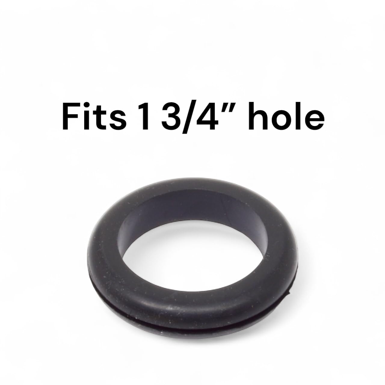 Push-in Rubber Grommet - SBR Rubber- Fits Panel Hole 1 3/4" - Inner Diameter 1 1/2" - Fits Panel Thickness 1/16" (24)