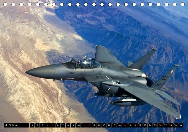Kampfjets • U.S. Aircraft (Tischkalender 2016 DIN A5 quer): Die moderne Luftwaffe der USA (Monatskalender, 14 Seiten) (CALVENDO Technologie)