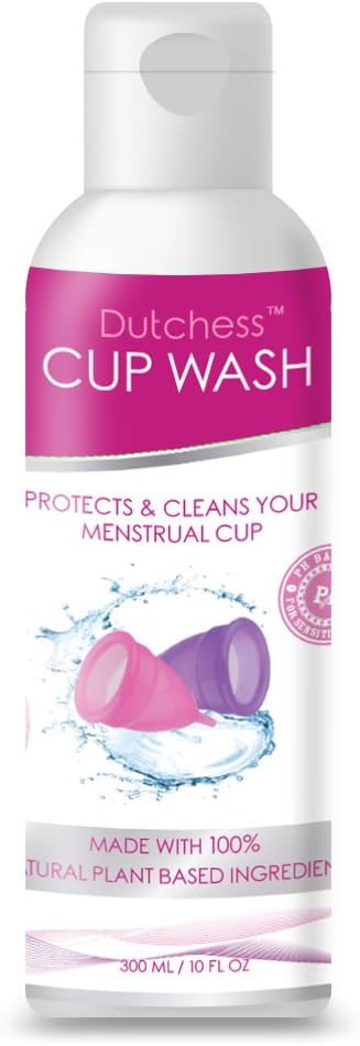 Dutchess Menstrual Cup Foaming Cleanser (10 oz) - Multi-Use Feminine Wash - Suitable for Silicone and All Skin Types - PH Balanced Plant Based Ingredients