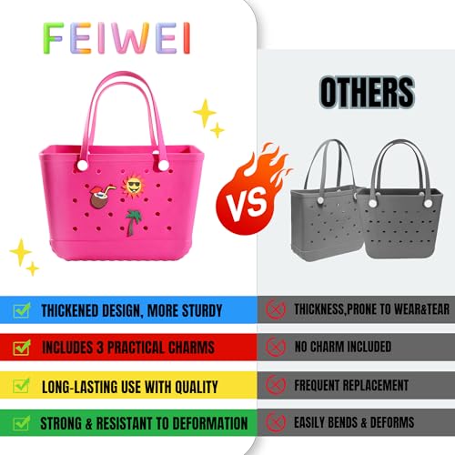 Beach Bag Rubber Beach Tote Bag- Rubber Tote Bags Waterproof Handbag for Women, Extra Large Travel Bag for Pool Boat Sports2