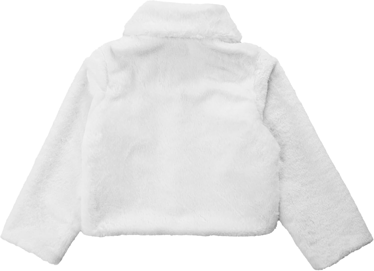 Linjinx Kids Girls Princess Faux Fur Bolero Shrug Open Front Long Sleeve Cardigan Sweater Wedding Party Dress Up