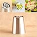 JJMG Russian Tulip Tips Stainless Steel Icing Piping Nozzles Pastry Decorating Tips Cake Cupcake Decorator icing dispenser (9 Piece lot)
